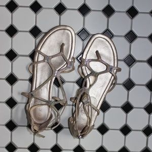 ivanka trump gold sandals